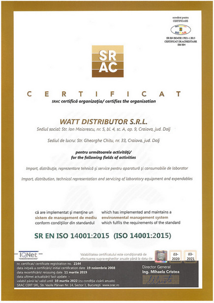 SR EN ISO 14001:2015